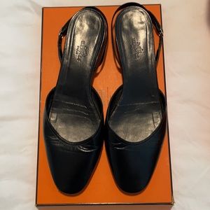 SALE! Hermes Slingback 1 inch sandals- sold as is. No dust bag, will get box.